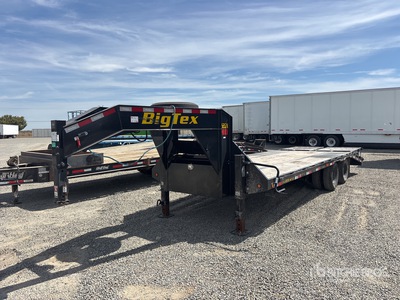 2026 Big Tex 25 ft T/A Gooseneck مقطورة مسطحة