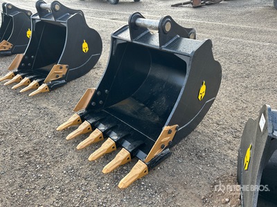 Dynamic Entities 200CL 46 in Excavator Bucket - Fits 80mm Cat 320/321/323, Hyundai R210 Komatsu PC200/220, Deere 160/200/225 Kobelco SK210, Case 210/225, Doosan DX225