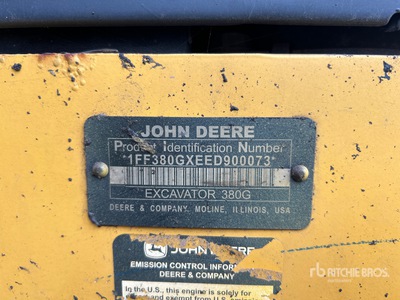 2014 John Deere 380G LC حفارة بجنزير