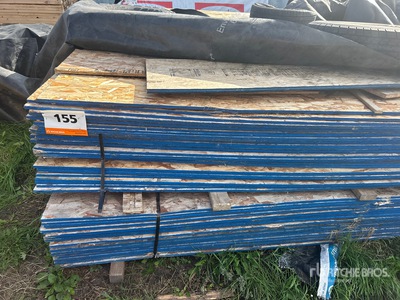 Quantity of (62) 4 ft x 8 ft x 1/2 in OSB Board