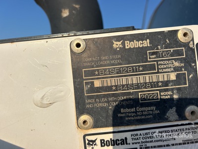 2022 Bobcat T62 Compact Track Loader