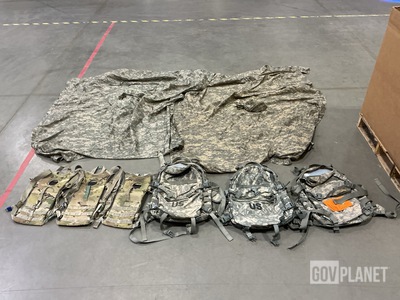 (13) Wet Weather Ponchos, (87) Hydration System Carriers & Assorted Items
