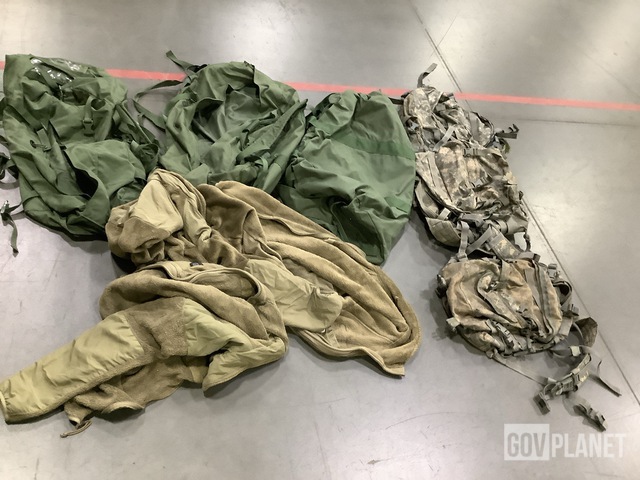 (47) Duffel Bags, (20) Assault Packs, (7) Cold Weather Jackets & Assorted Items