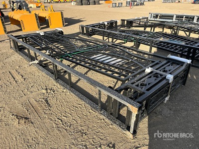 2026 Suihe NFG-20FGP-EU 20 ft x 5 ft Wrought Iron Bi-Parting Driveway Gate (Unused)