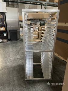 156 Capacity Can Rack with Casters