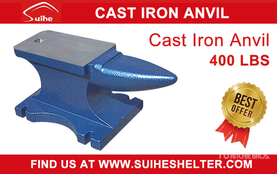 2026 Suihe A400 400 lb Cast Iron Anvil أدوات يدوية متنوعة (Unused)