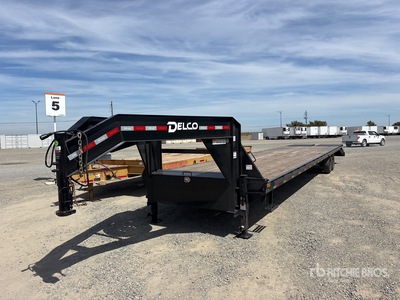 2026 Delco 40 ft T/A Gooseneck مقطورة مسطحة