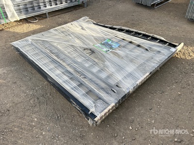 2026 Suihe NG-14D-1 14 ft Wrought Iron Bi-Parting Driveway Gate (Unused)