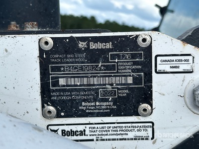 2022 Bobcat T76 Chargeuse sur rails compacte
