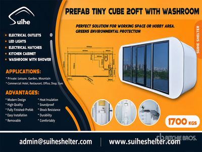 2026 Suihe MH20B 20 ft Prefabricated Tiny Home (Unused)