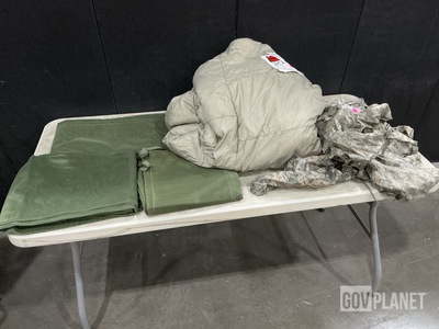 (47) Insect Protectors, (95) Poncho Liners, (11) Sleeping Bags & Assorted Items