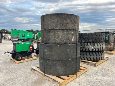 Quantity of (4) Solid Rubber Pneumatici