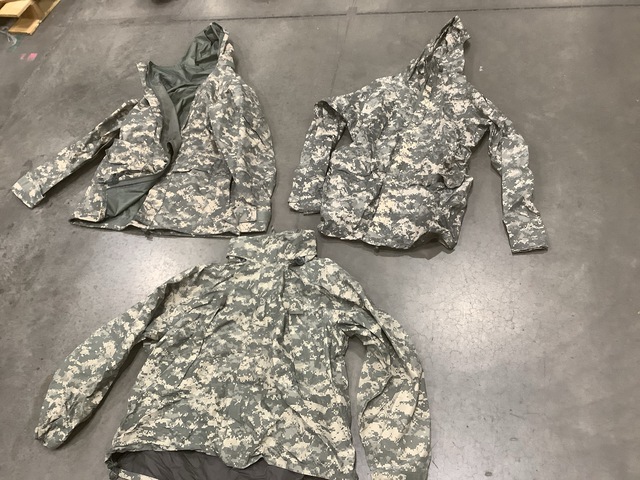 (99) Wet Weather Jackets, (9) Cold Weather Parkas & Assorted Items