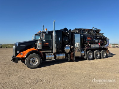 2013 Westech WT92 on 2014 Kenworth T800 8x6 Sleeper Camion excavateur par aspiration
