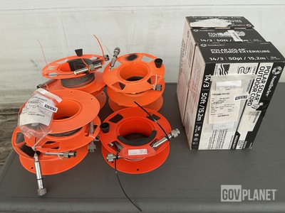 (3) Outdoor Power Cords, (3) Mounting Pads & Assorted Items