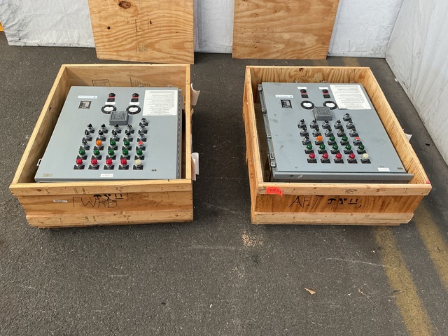 (2) Envirovac Vacuum Sewage System Control Panels (2) Envirovac Vacuum Sewage System Control Panels