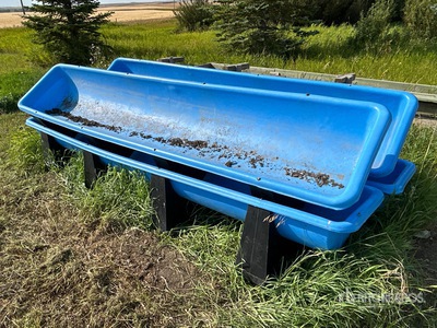 Quantity of (4) Flexahopper Plastics LTD Poly Livestock Feeder