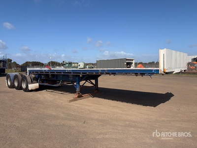 1999 TOS 7.4 m Tri/A B-Double Lead Flatbed Trailer