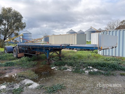 1999 Tos Transport 7.4 m Tri/A B-Double Lead Flatbed Trailer (Inoperable)