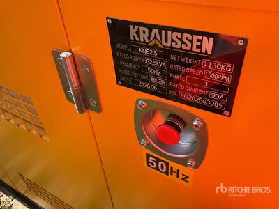 2026 KRAUSSEN KN62.5 Zestaw prądotwórczy (Unused)