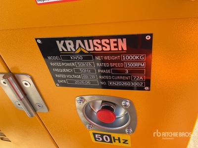 2026 KRAUSSEN KN50 Zestaw prądotwórczy (Unused)