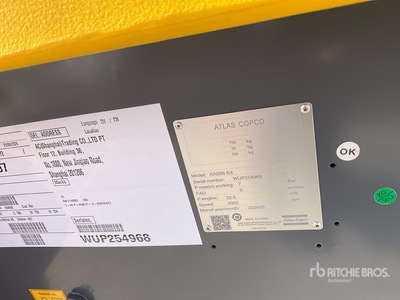 2026 Atlas Copco XAS 88 Air Compressor (Unused)