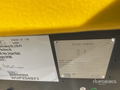 2026 Atlas Copco XAS 88 Air Compressor (Unused)