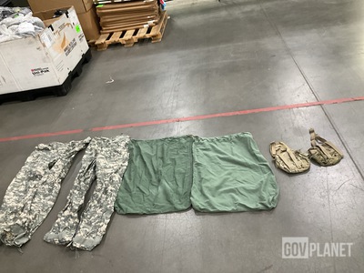 (61) Barracks Bags, (27) Pairs of Trousers, (17) Duffel Bags & Assorted Items