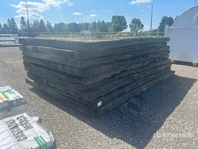 Quantity of (9) 8ft x 14ft Rubber Rig Mats