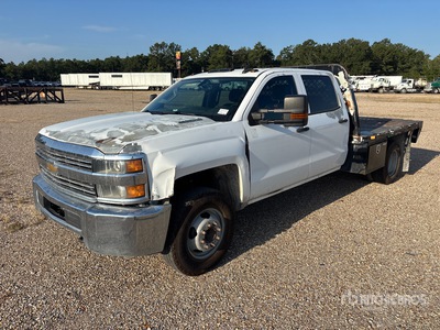 2015 Chevrolet Silverado 3500HD 4x2 Crew Cab Flatbed Truck (Inoperable)