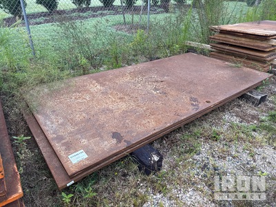 Quantity of (2) 6 ft x 12 ft 2 in (1.5 in Thick) Plaques d'acier