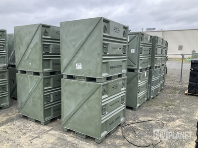 (20) Plastics Research 102440-101 Pallet Containers