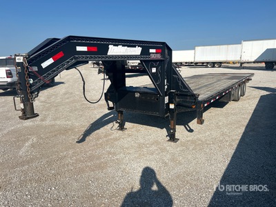 2018 Load Trail 32 ft T/A Gooseneck Hydraulische staartaanhangwagen