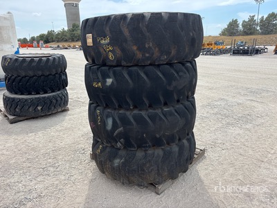 Quantity of (4) STA Rock service 17.5-25 Tires - Fits Loader