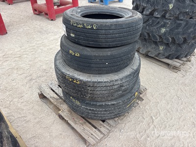 Quantity of (2) Fortune 235/75R17.5 & (2) Super Steel RY103 Tires