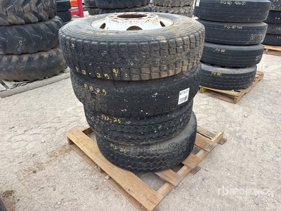 Quantity of 4  Unknown or N/A Yokohama Super steel 793R 11R22.5 Tires