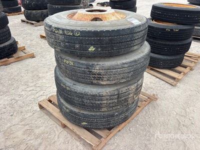 Quantity of (4) Firestone F5560 11R22.5 Tires