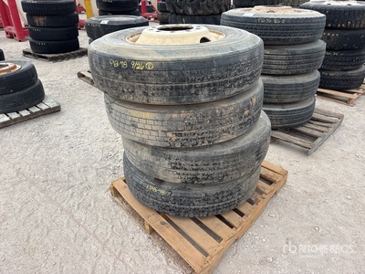 Quantity of (4) Kelly KTSA 11R22.5 Tires