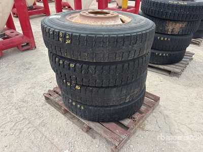 Quantity of (4) Firestone 11R24.5 Tires