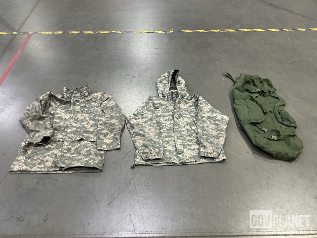 (16) Cold Weather Parkas, (44) Duffel Bags, (8) Jackets & Assorted Items