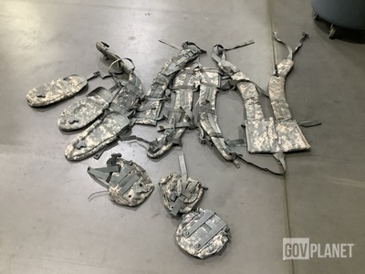(110) Entrenching Tool Carriers, (187) Canteen Pouches & Assorted Items