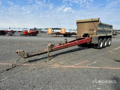 1990 Beall 15 ft 6 in Tri/A Remolque volcador con acoplado