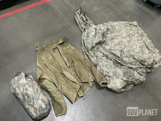 (2) Improved Combat Shelters, (9) Wet Weather Ponchos & Assorted Items