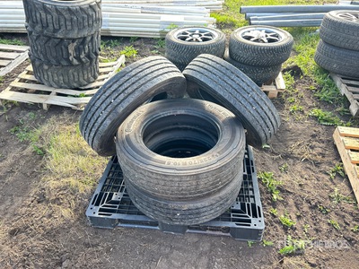Quantity of (4) Continental 225/70R19.5 Tires