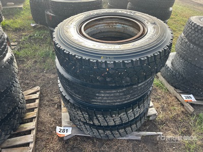 Quantity of (4) 11R24.5 Tires