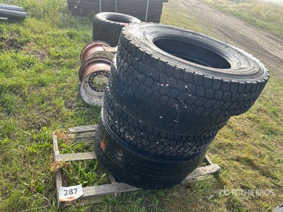 Quantity of (5) 11R24.5 Tires