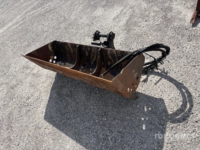 Cat 46 in Digging Excavator Bucket