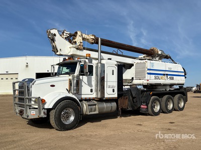 2006 Soilmec T-108 on 2007 Peterbilt 378 8x6 Boorwagen