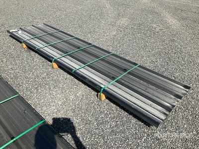 Quantity of (50) 2025 Kit Containers 12 ft Corrugated Tin Divers - Matériaux de construction (Unused)