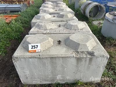 Quantity of (6) Heavy Duty Concrete Blocks